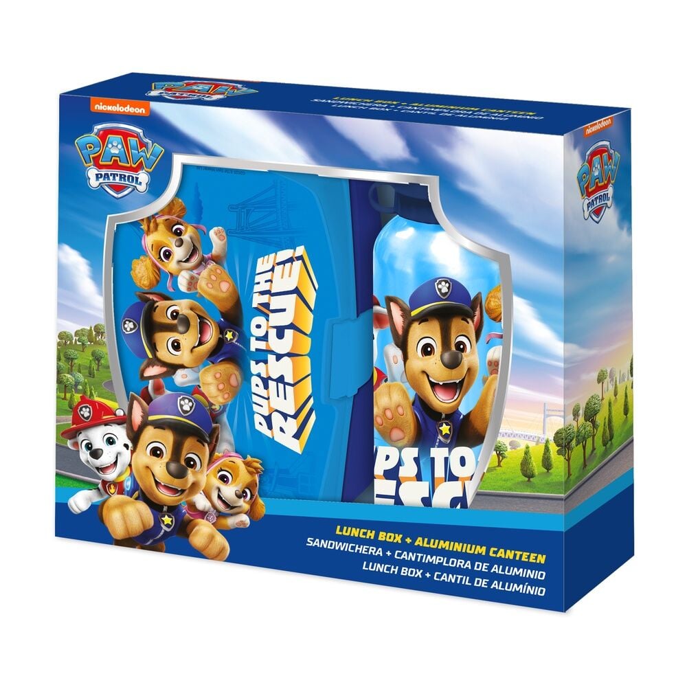 Cantimplora aluminio + sandwichera Patrulla Canina Paw Patrol 500ml KIDS LICENSING