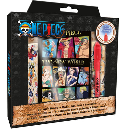 Diario + Boligrafo magico One Piece KIDS LICENSING
