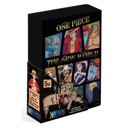 Estuche papeleria One Piece 5pzs KIDS LICENSING