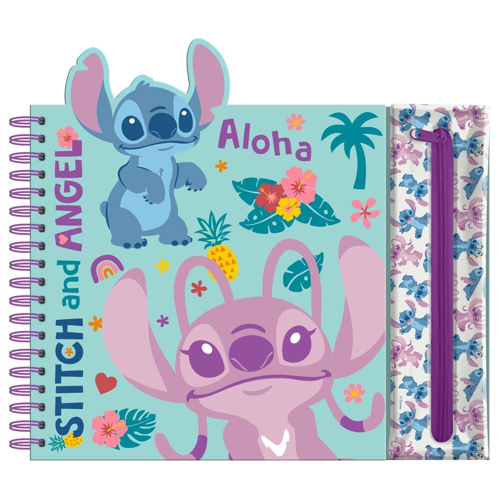 Cuaderno actividades con estuche removible Stitch Disney KIDS LICENSING