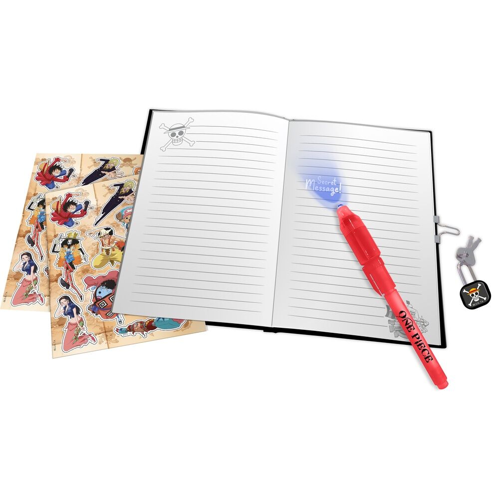 Diario + Boligrafo magico One Piece KIDS LICENSING