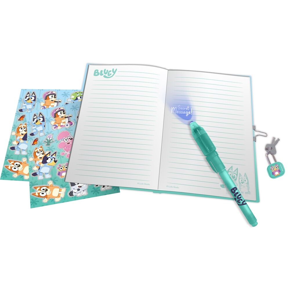 Diario + Boligrafo magico Bluey KIDS LICENSING