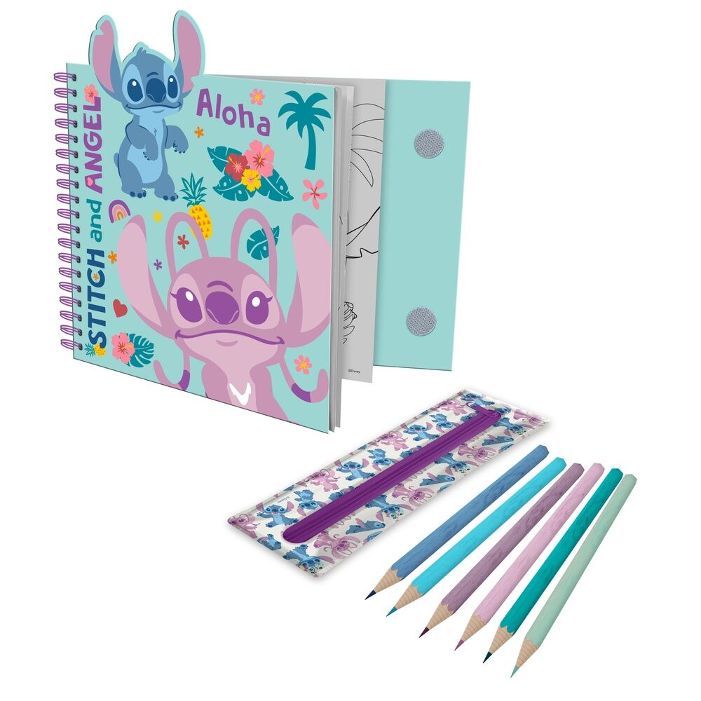 Cuaderno actividades con estuche removible Stitch Disney KIDS LICENSING