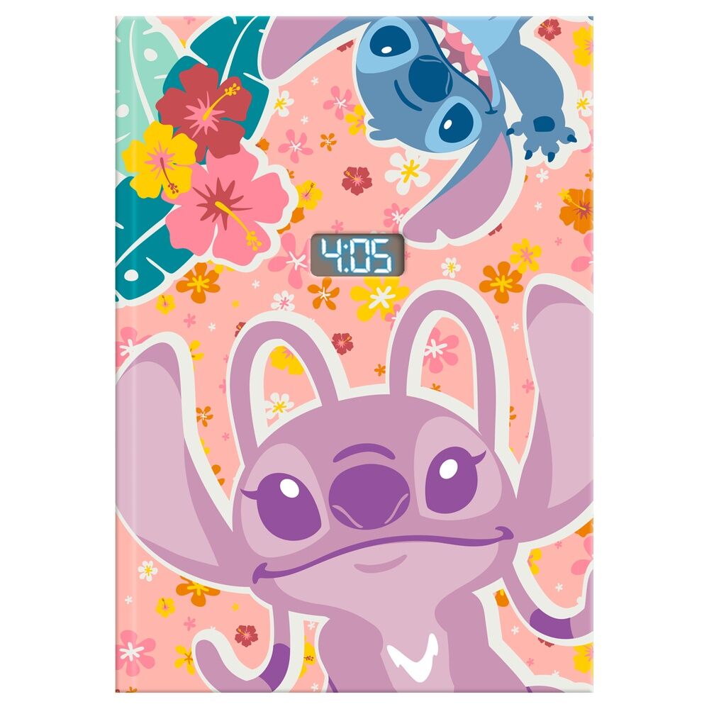 Cuaderno con reloj led Stitch Disney KIDS LICENSING
