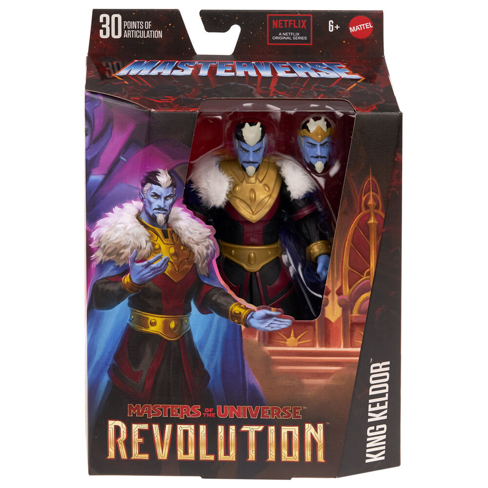Figura King Keldor Revolution Masters of the Universe 17cm MATTEL