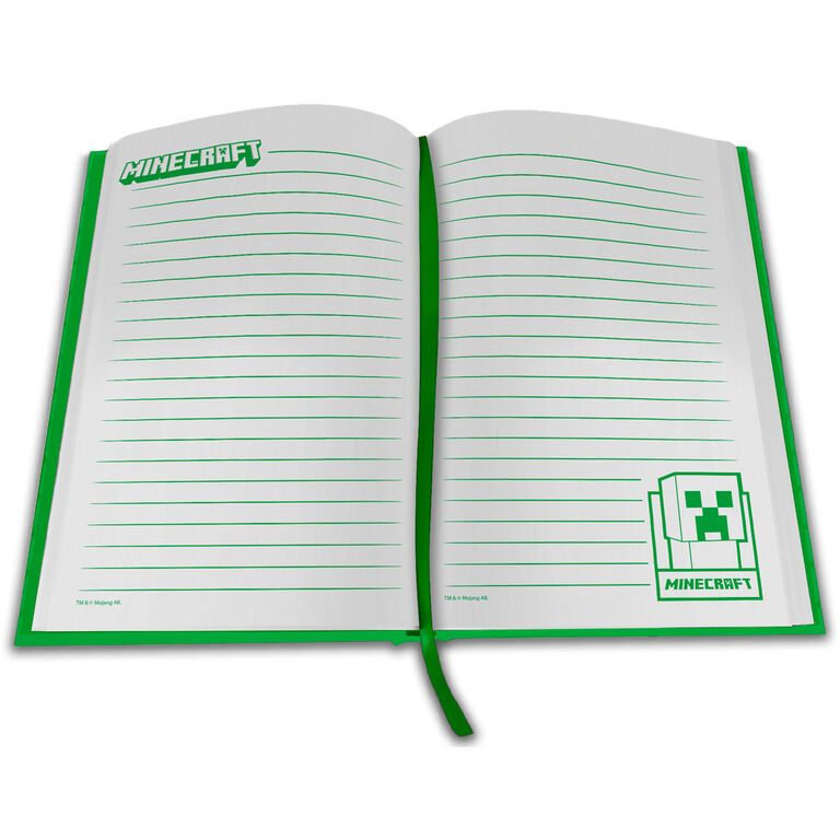 Cuaderno con reloj led Minecraft KIDS LICENSING