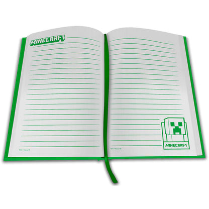 Cuaderno con reloj led Minecraft KIDS LICENSING
