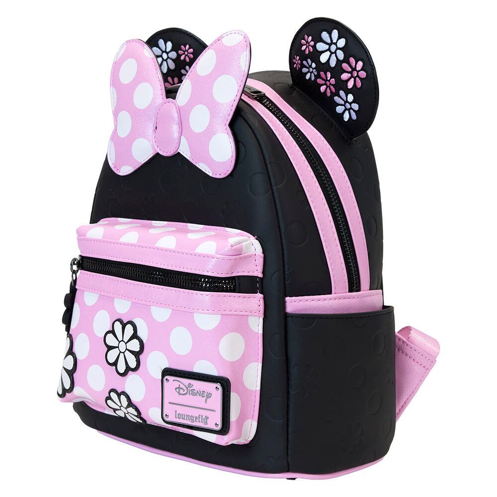 Mochila Floral Rock the Dots Minnie Disney Loungefly LOUNGEFLY