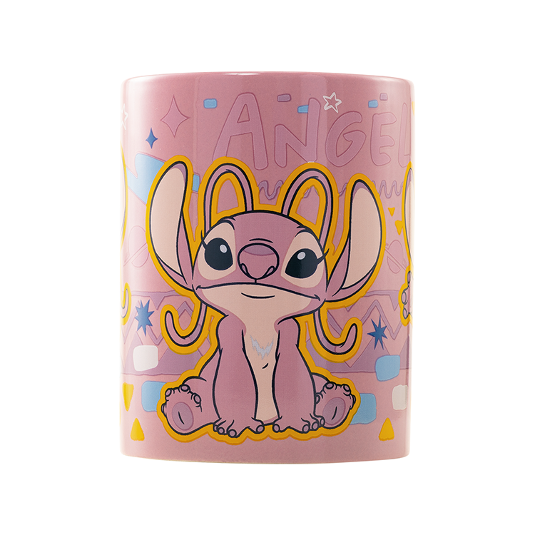 Taza funda de peluche Angel Disney 440ml PYRAMID