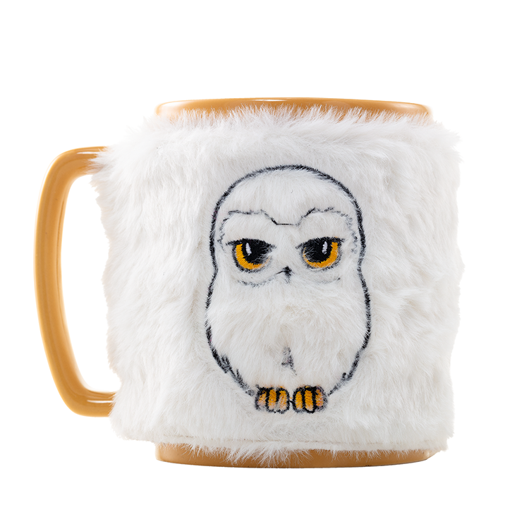 Taza funda de peluche Hedwig Harry Potter 440ml PYRAMID