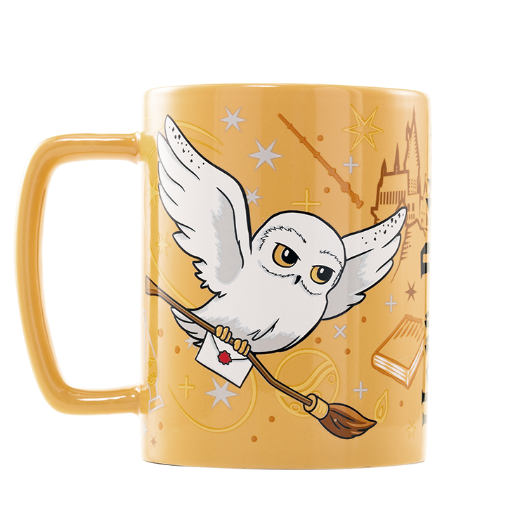 Taza funda de peluche Hedwig Harry Potter 440ml PYRAMID