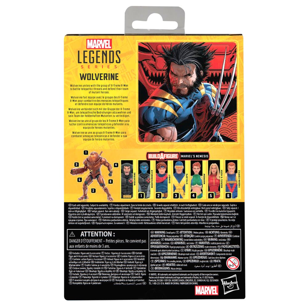 Figura Wolverine X-Men Marvel 15cm HASBRO