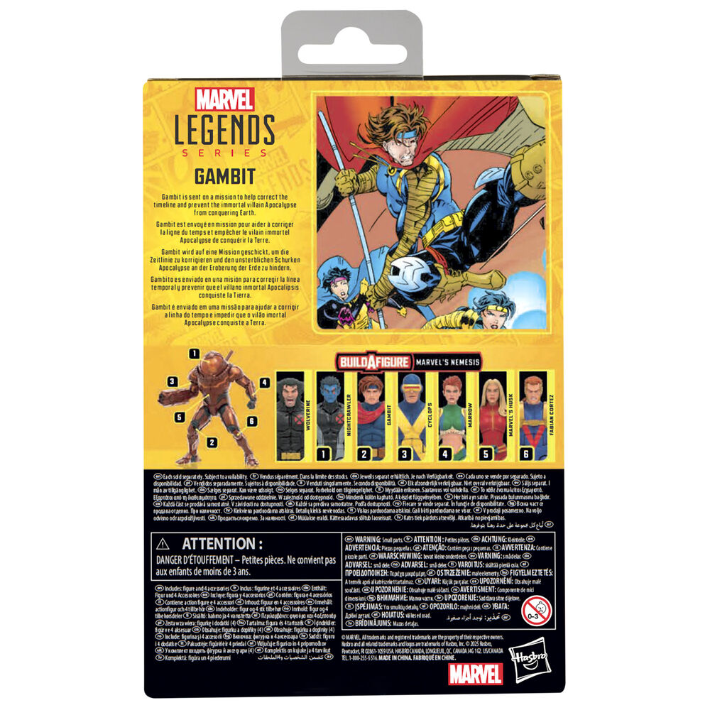 Figura Gambit X-Men Marvel 15cm HASBRO