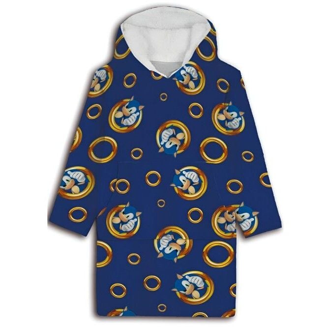 Bata sudadera oversize Sonic the Hedgehog coral infantil SEGA