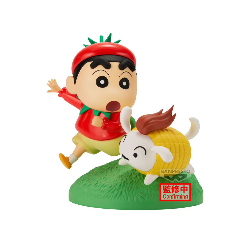 Figura Shinnosuke Vegetable Costume Crayon Shinchan 10cm BANPRESTO