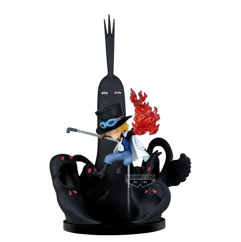 Figura world collectable Sabo & Five Elders One Piece 14cm BANPRESTO