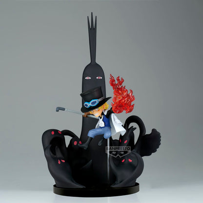 Figura world collectable Sabo & Five Elders One Piece 14cm BANPRESTO