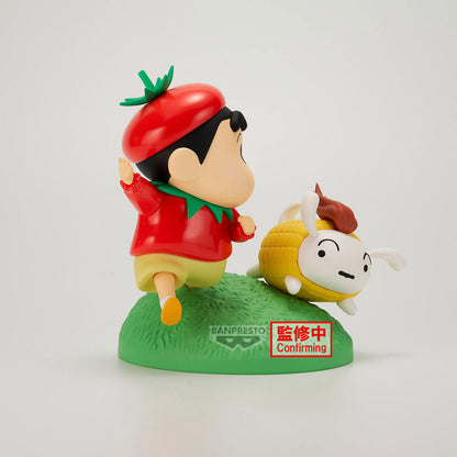 Figura Shinnosuke Vegetable Costume Crayon Shinchan 10cm BANPRESTO