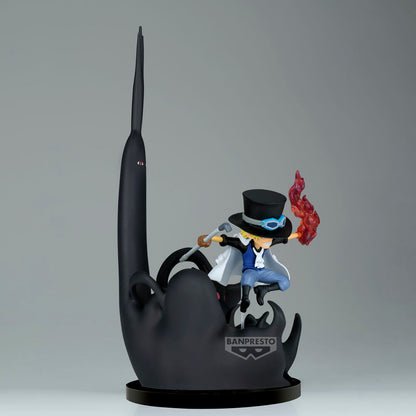 Figura world collectable Sabo & Five Elders One Piece 14cm BANPRESTO