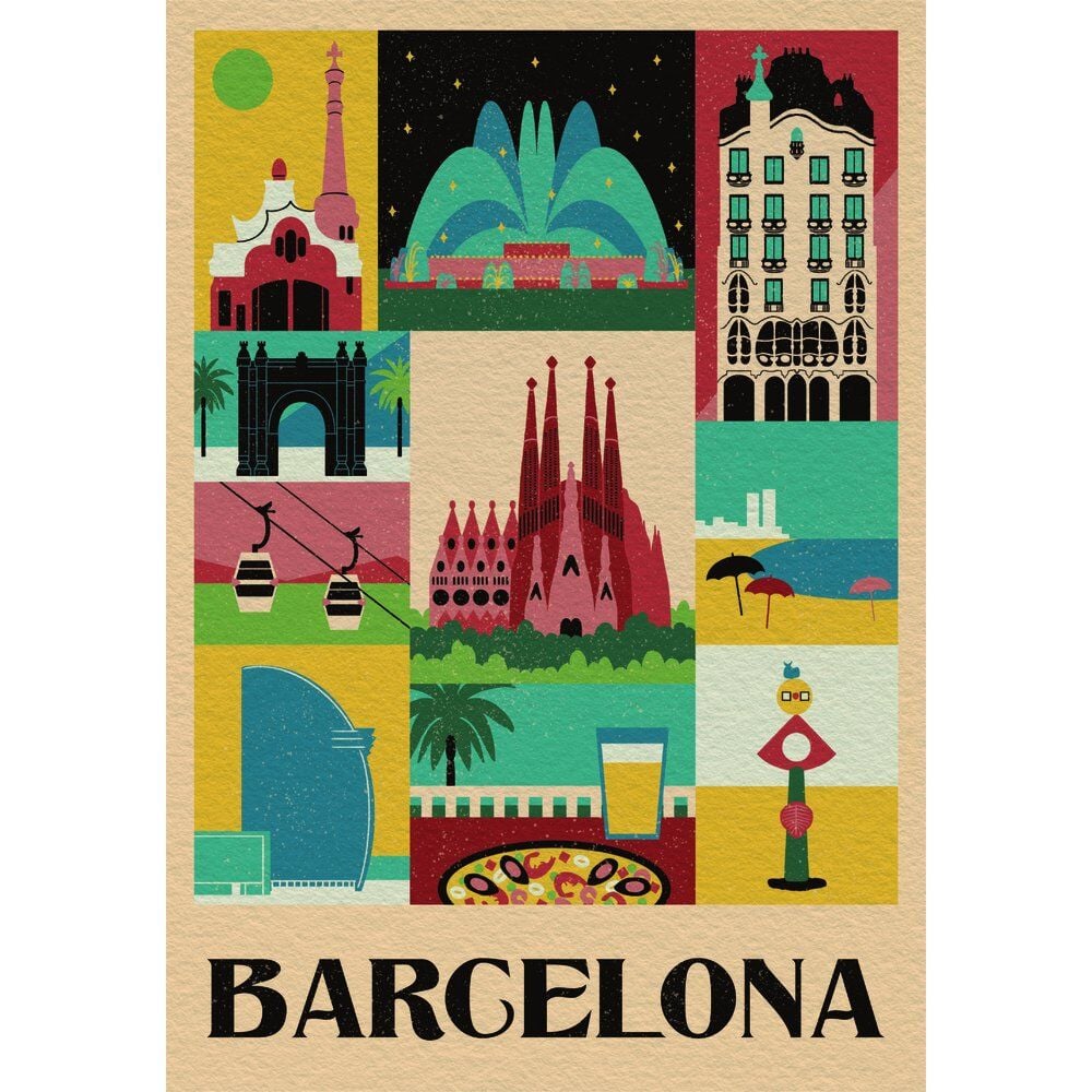 Puzzle Barcelona Style in the City 1000pzs CLEMENTONI
