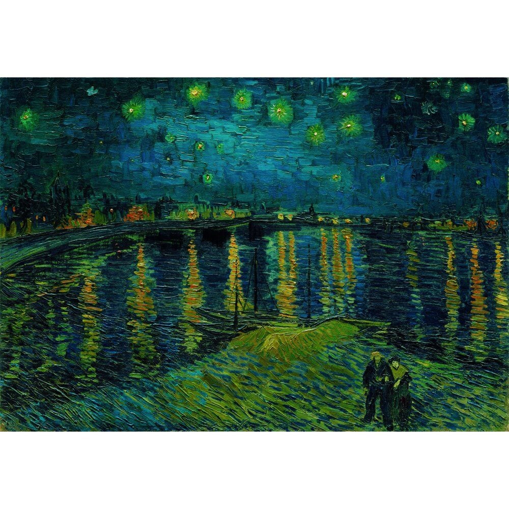 Puzzle Starry Night Over the Rhone Van Gogh Museum 1000pzs CLEMENTONI
