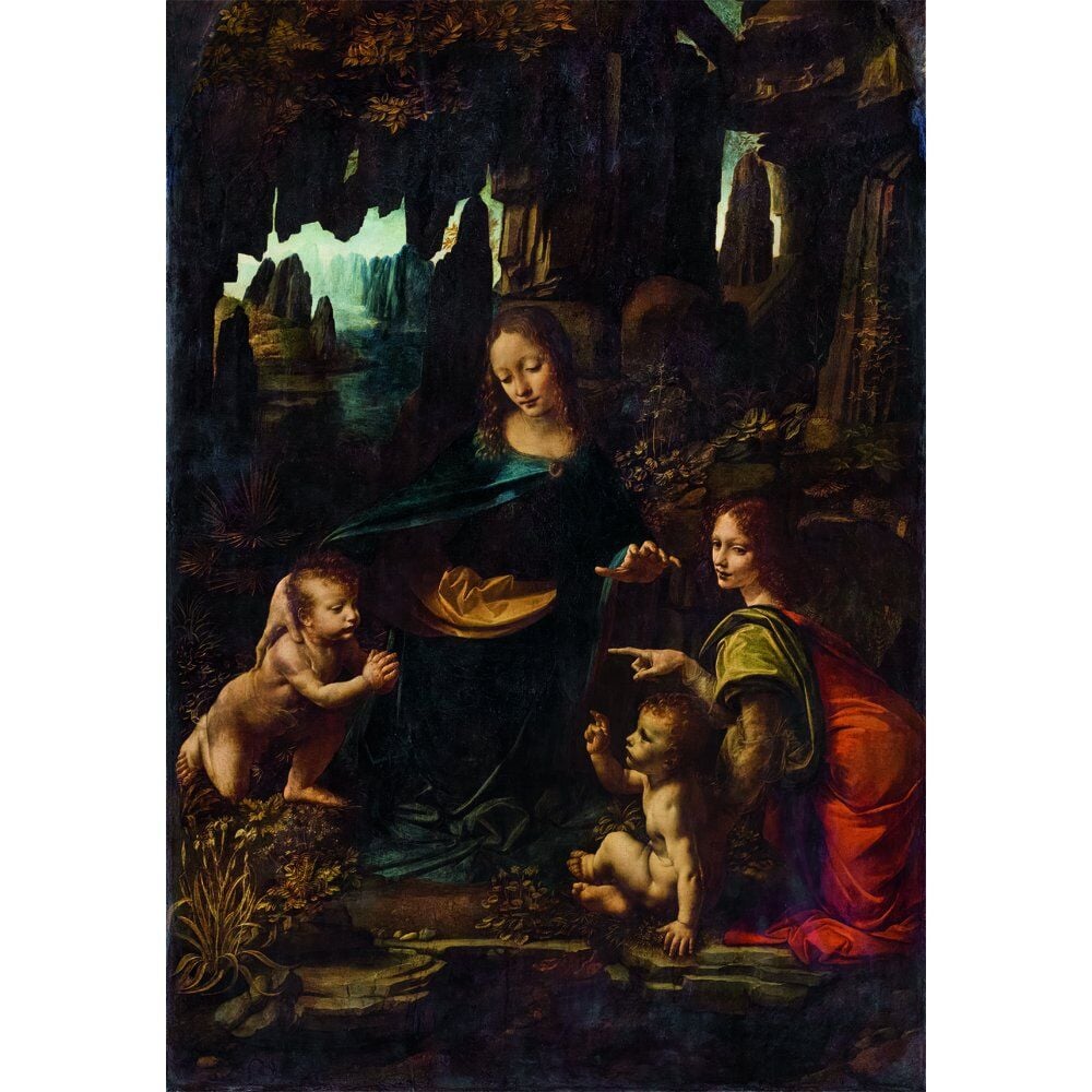 Puzzle The Virgin of the Rocks Leonardo Museum 1000pzs CLEMENTONI