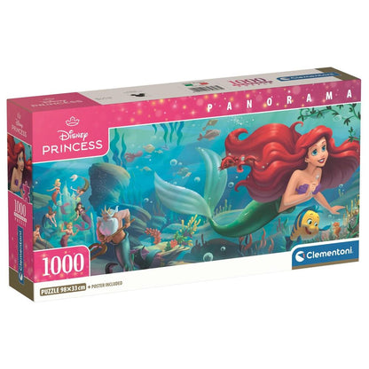 Puzzle Panorama La Sirenita Disney 1000pzs CLEMENTONI