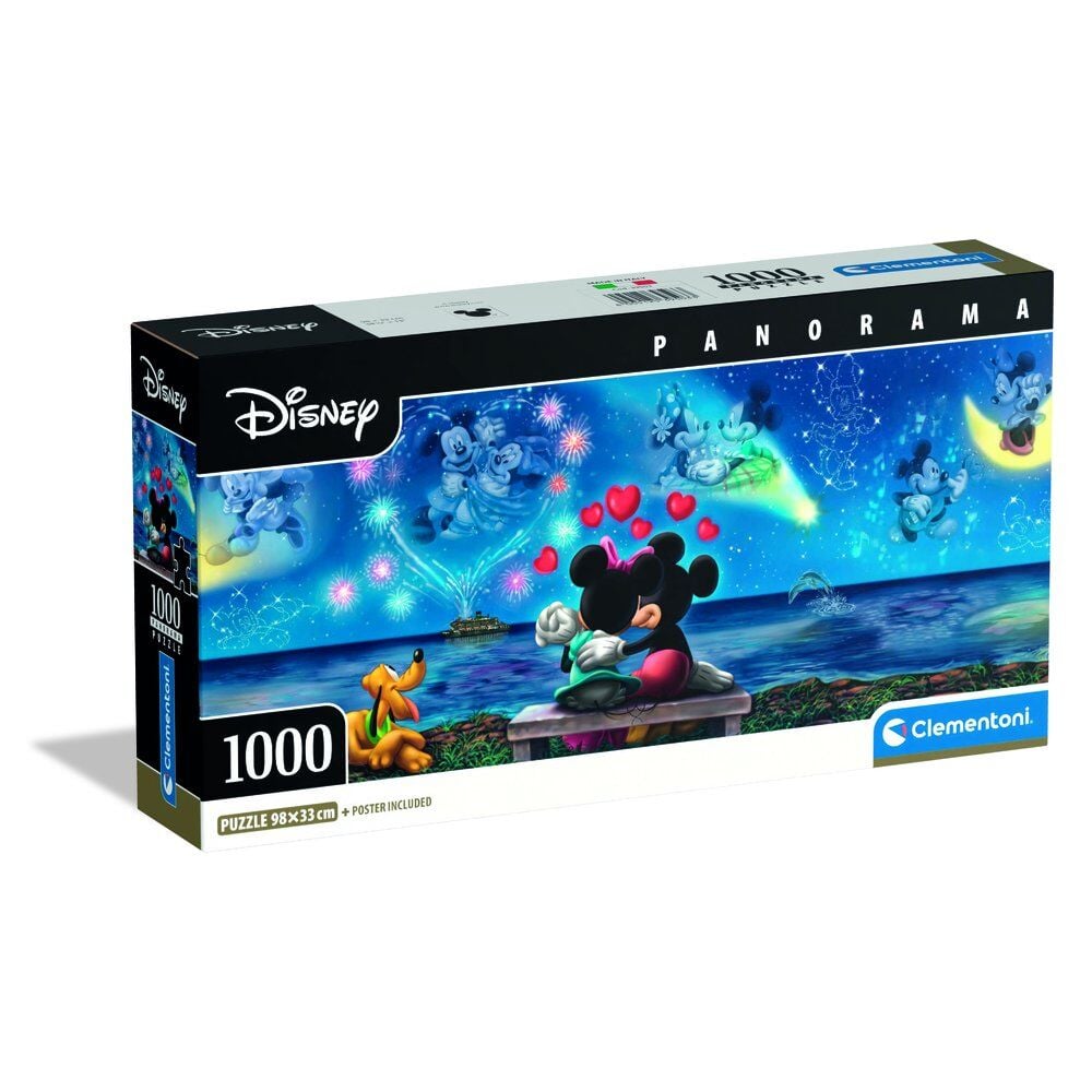 Puzzle Panorama Mickey & Minnie Disney 1000pzs CLEMENTONI