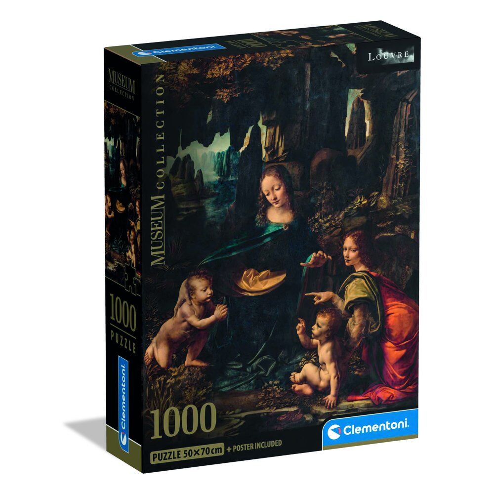 Puzzle The Virgin of the Rocks Leonardo Museum 1000pzs CLEMENTONI