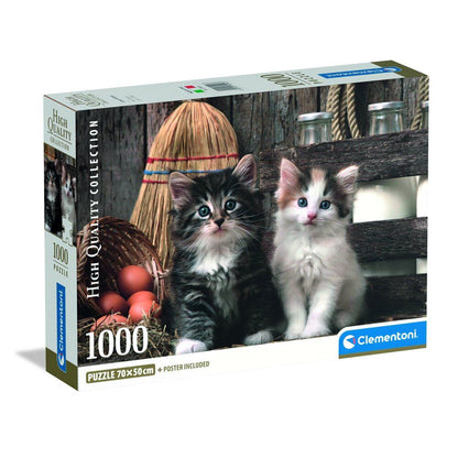 Puzzle Lovely Kittens High Quality 1000pzs CLEMENTONI