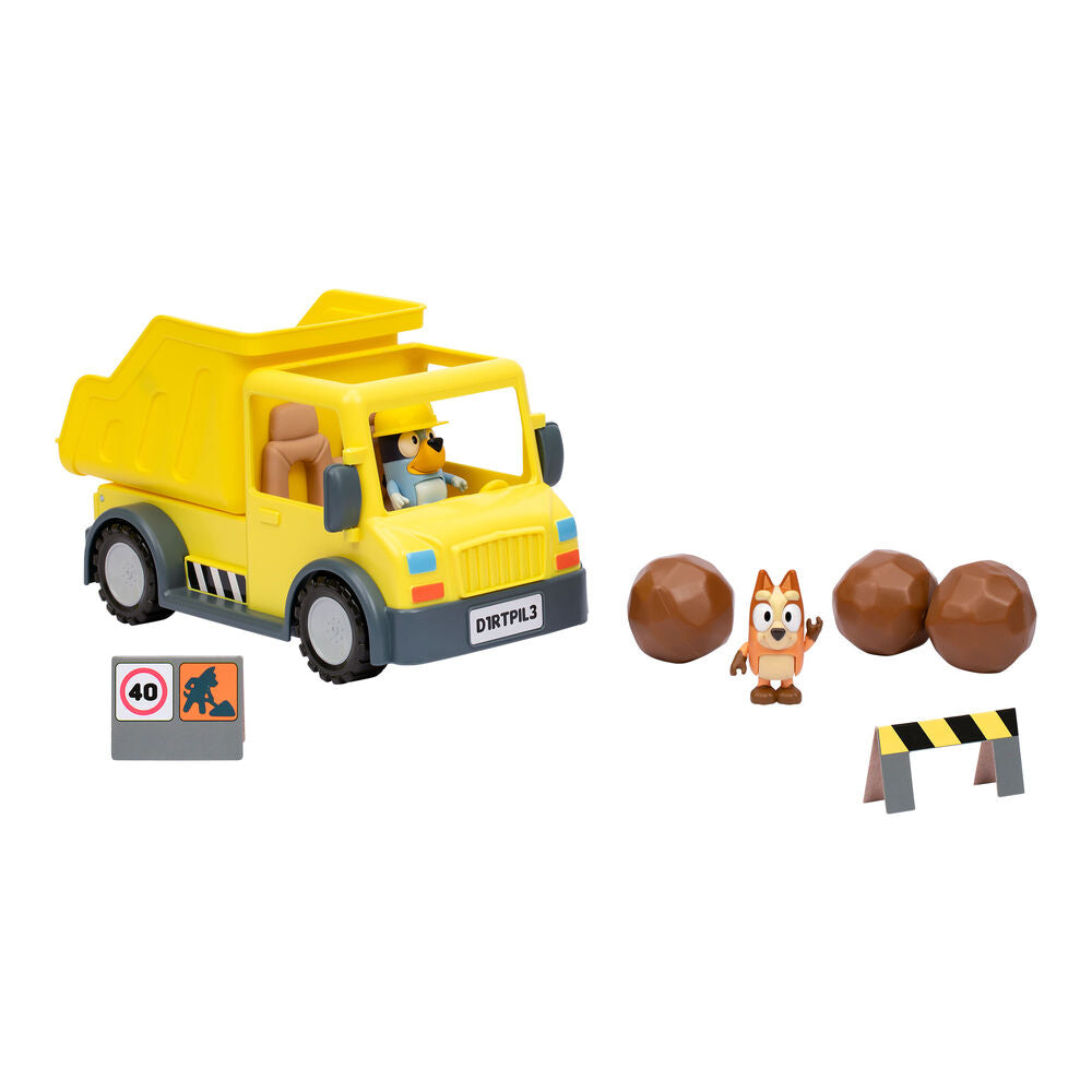 Camion Volquete + figuras Bluey FAMOSA