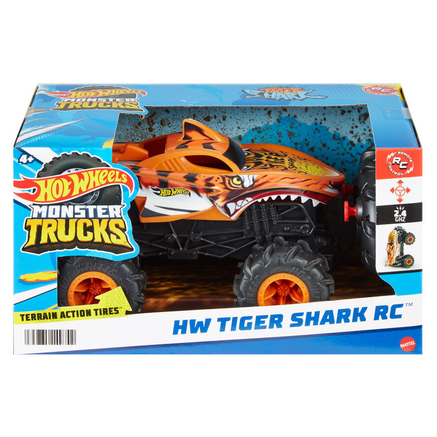 Coche radio control Tiger Shark Monster Trucks Hot Wheels MATTEL
