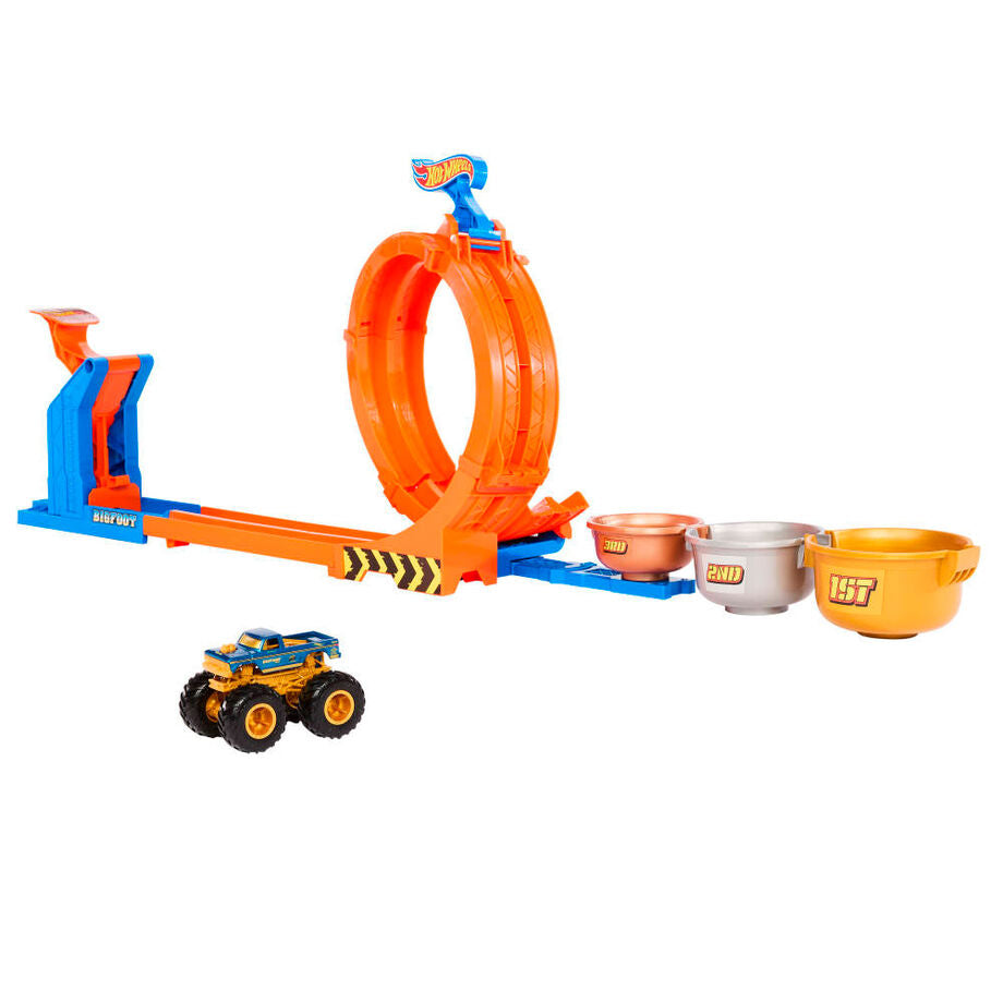 Pista Trofeo del Desafío Bigfoot Monster Trucks Hot Wheels MATTEL
