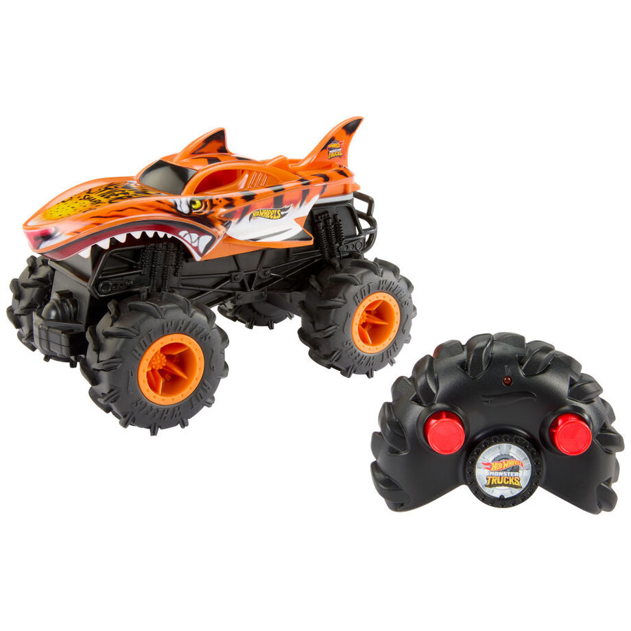 Coche radio control Tiger Shark Monster Trucks Hot Wheels MATTEL