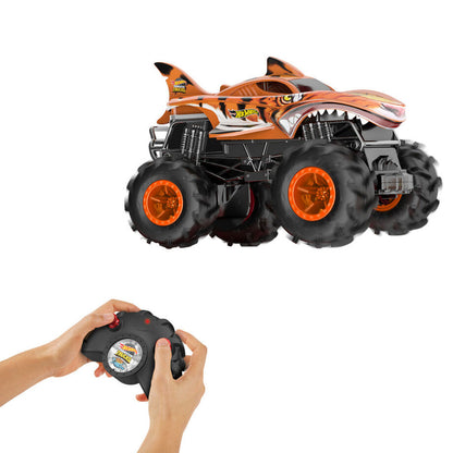 Coche radio control Tiger Shark Monster Trucks Hot Wheels MATTEL