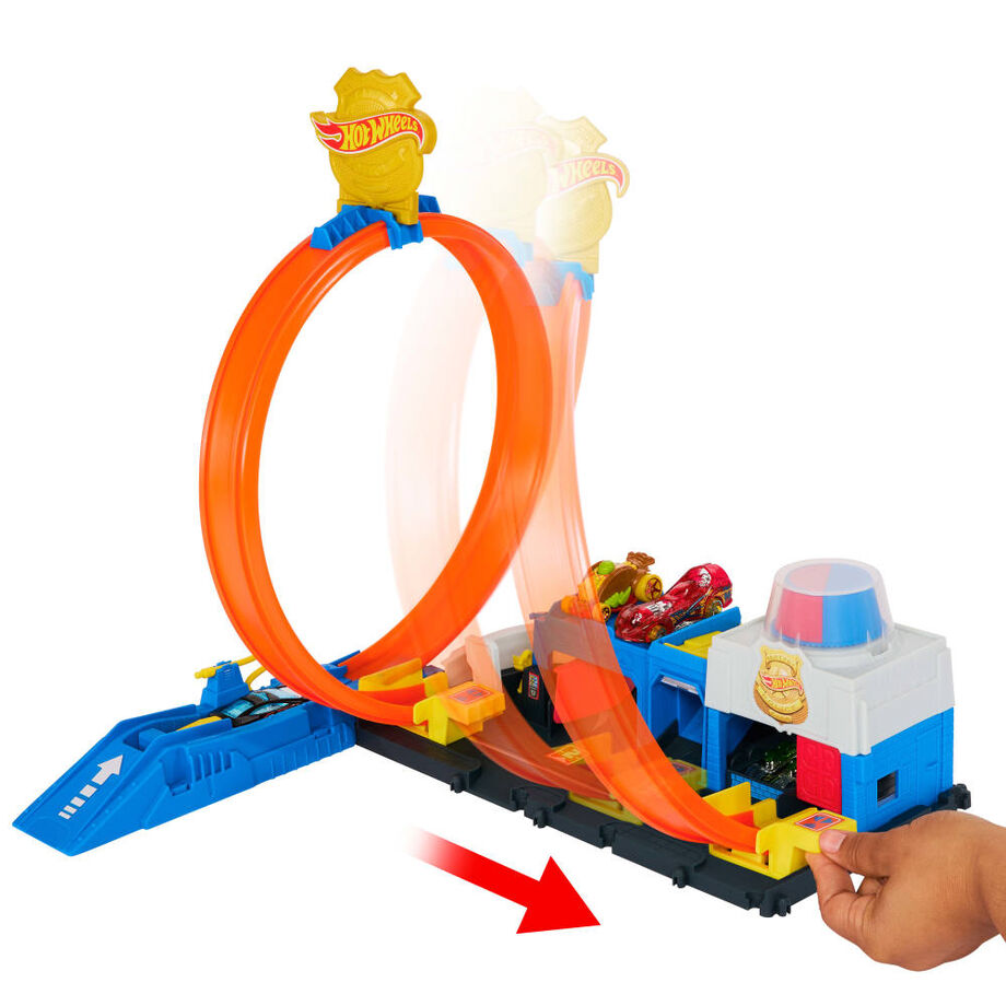 Pista Super Estacion de Policia City Hot Wheels MATTEL
