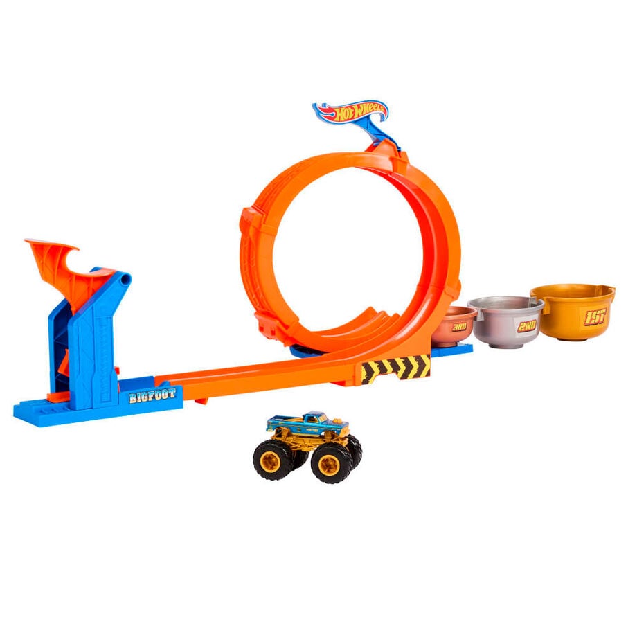 Pista Trofeo del Desafío Bigfoot Monster Trucks Hot Wheels MATTEL