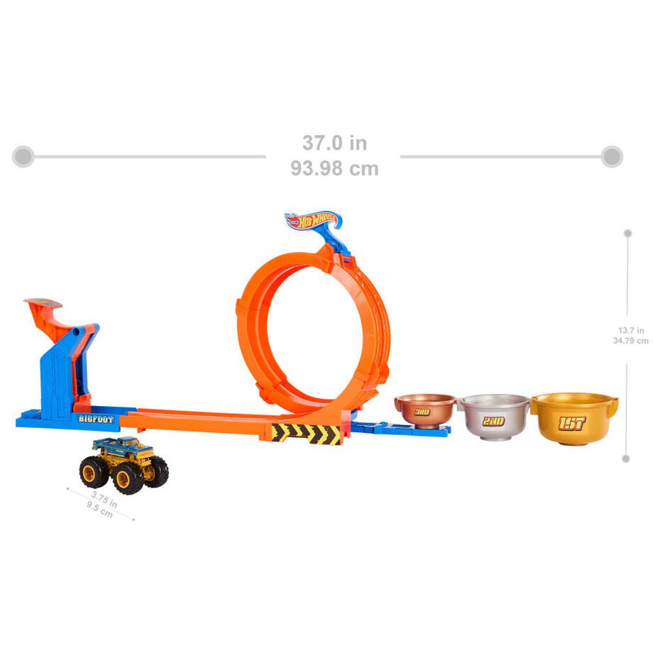 Pista Trofeo del Desafío Bigfoot Monster Trucks Hot Wheels MATTEL