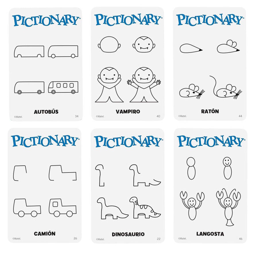 Juego mesa Pictionary español MATTEL