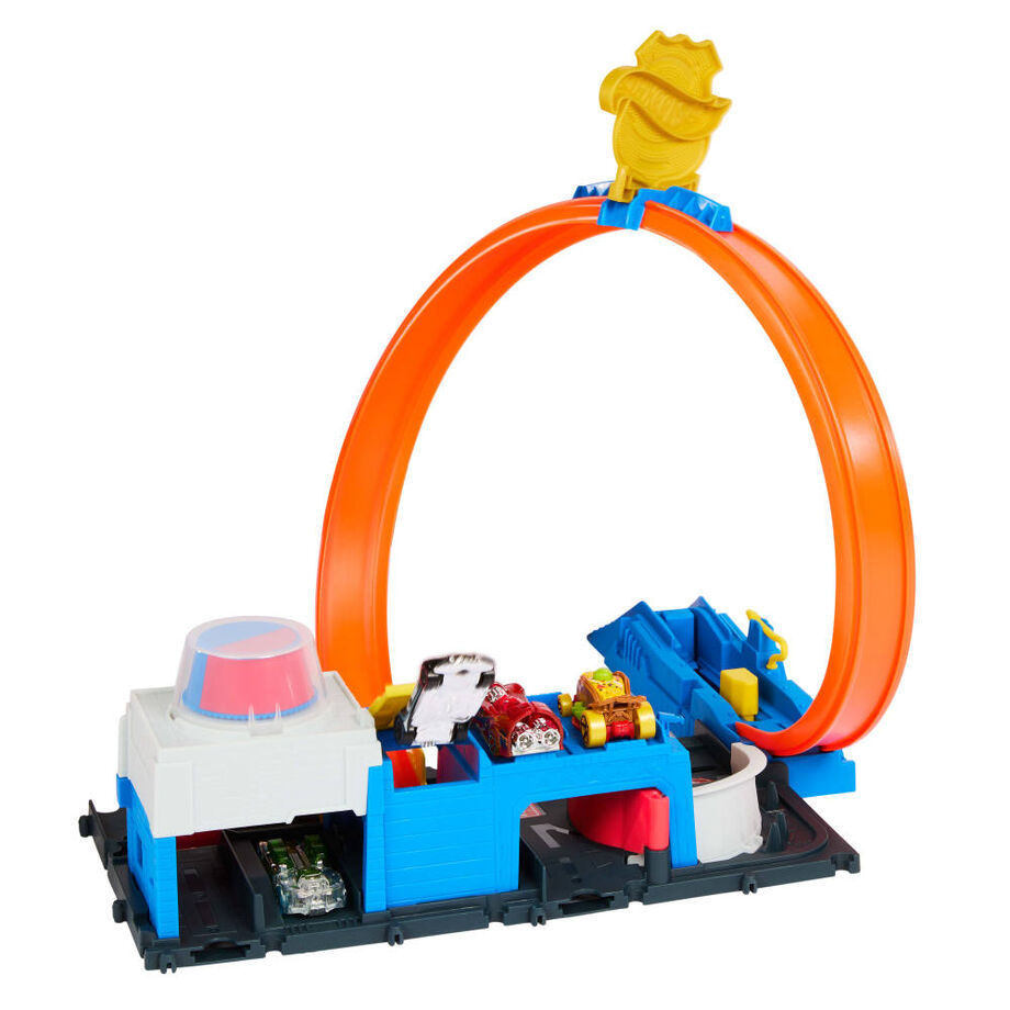 Pista Super Estacion de Policia City Hot Wheels MATTEL
