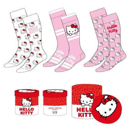 Set 3 calcetines Hello Kitty adulto CERDÁ