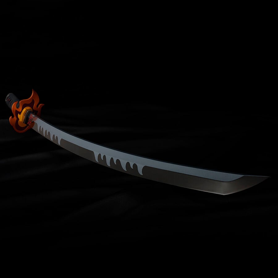 Replica Nichirin Sword Tanjiro Kamado Kyojuro Rengokus Sword Guard Demon Slayer Kimetsu no Yaiba 88cm TAMASHII NATIONS