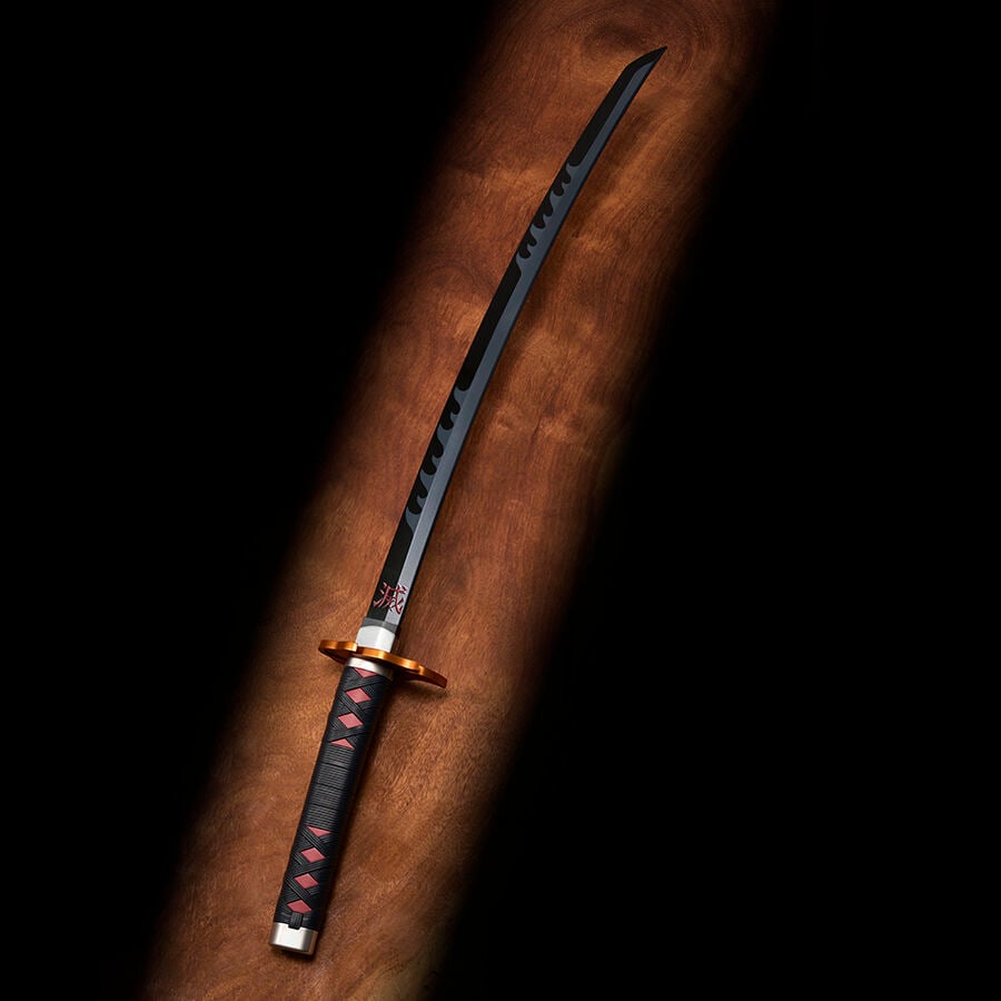 Replica Nichirin Sword Tanjiro Kamado Kyojuro Rengokus Sword Guard Demon Slayer Kimetsu no Yaiba 88cm TAMASHII NATIONS