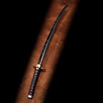 Replica Nichirin Sword Tanjiro Kamado Kyojuro Rengokus Sword Guard Demon Slayer Kimetsu no Yaiba 88cm TAMASHII NATIONS