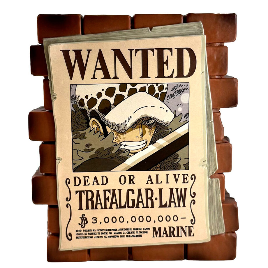 Figura hucha Wanter Law Trafalgar One Piece 16cm PLASTOY