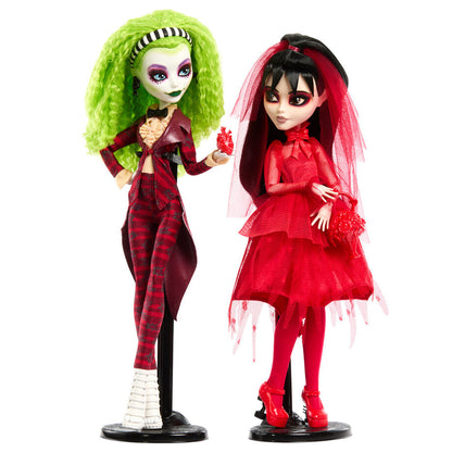 Set 2 muñecas Beetlejuice Bitelchus Monster High Skullector MATTEL