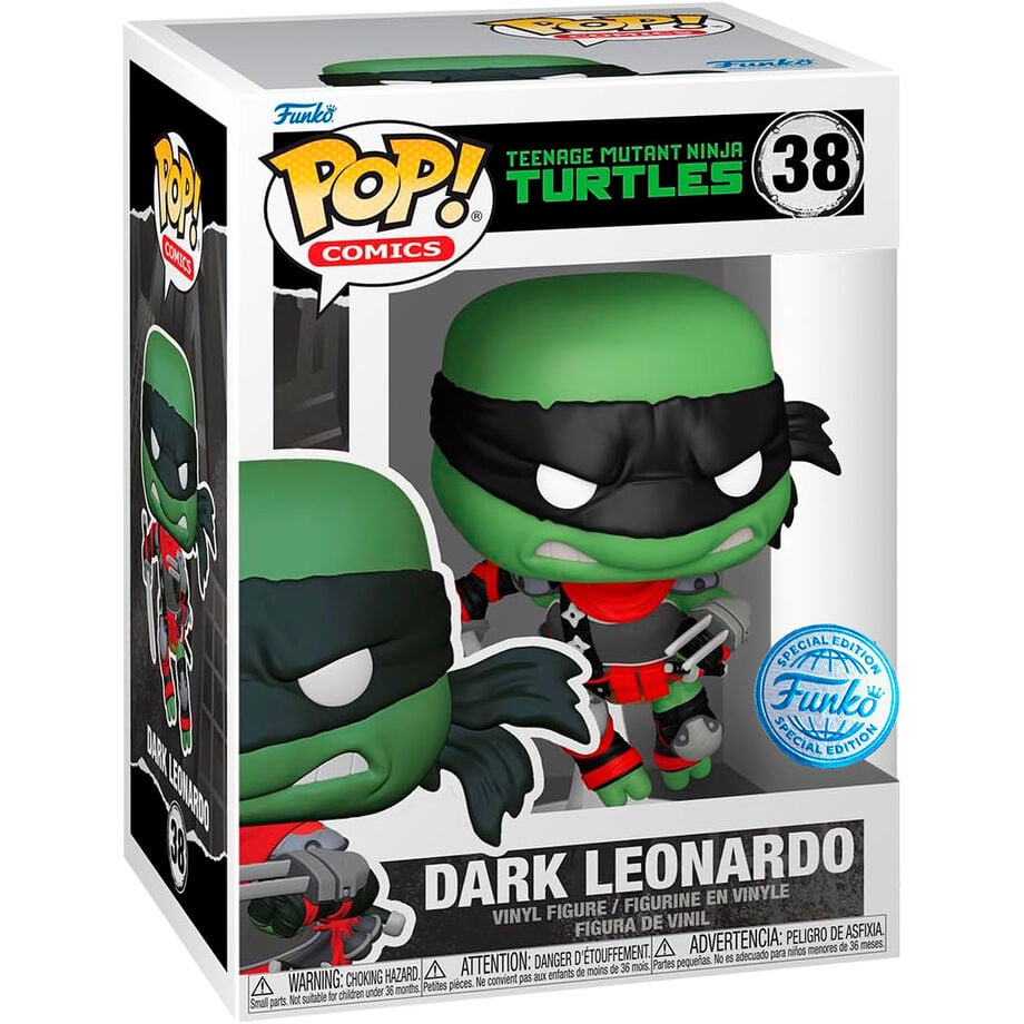 Figura POP Tortugas Ninja Teenage Mutant Dark Leonardo Exclusive FUNKO