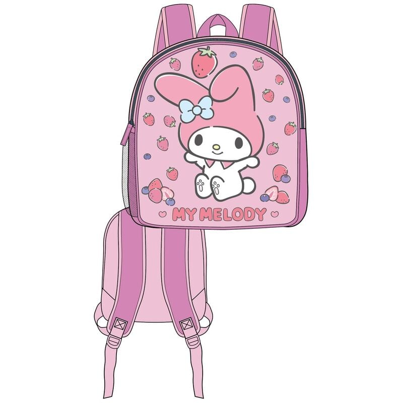 Mochila 3D My Melody Hello Kitty 30cm SANRIO
