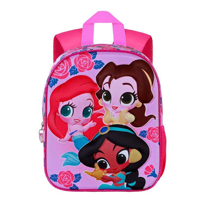 Mochila 3D Flowers Princesas Disney 31cm KARACTERMANIA