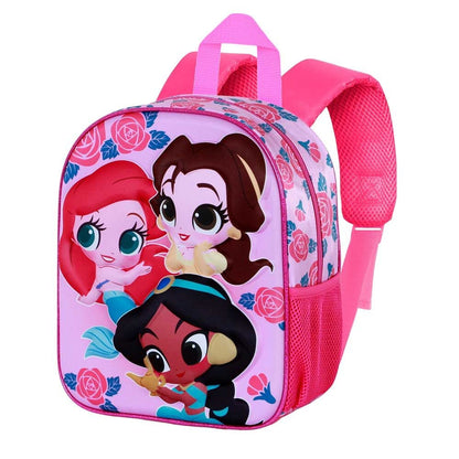 Mochila 3D Flowers Princesas Disney 31cm KARACTERMANIA